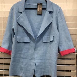 Color block sleeve cardigan